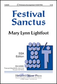 Festival Sanctus SSA choral sheet music cover Thumbnail